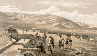 Campo della Brigata Highland, vista verso sud da William Crimea Simpson