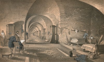 Interno del Forte Nicholas da William Crimea Simpson