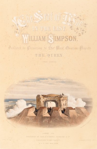 Malakoff o torre rotonda, c.1855 da William Crimea Simpson