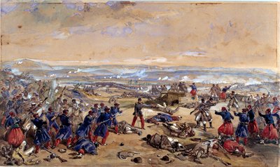 La battaglia di Tcherneya, 16 agosto 1855 da William Crimea Simpson
