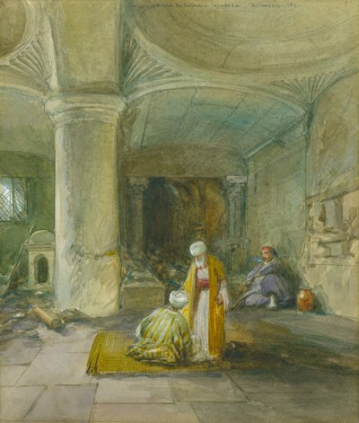 La Porta di Hulda la Profetessa, Gerusalemme, 1871 da William Crimea Simpson