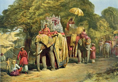 Il howdah di stato del Governatore Generale, 1863 da William Crimea Simpson