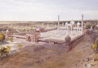 La Jami Masjid, Delhi, 1864 da William Crimea Simpson