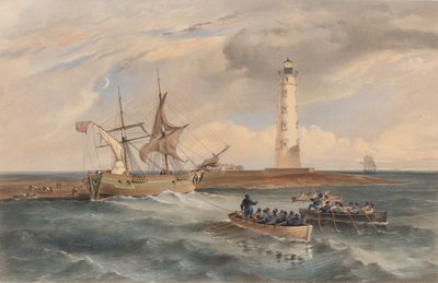 Il faro di Capo Chersonese, guardando a sud da William Crimea Simpson