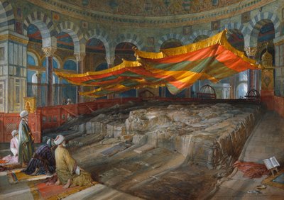 La roccia sacra, Gerusalemme da William Crimea Simpson