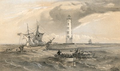 Il faro di Capo Chersonese, vista verso sud da William Crimea Simpson