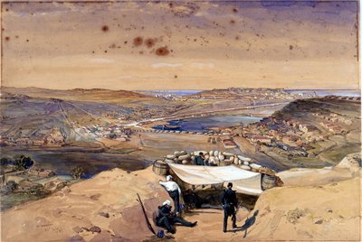 Batterie cittadine o fortificazioni interne di Sebastopoli, 23 giugno 1855 da William Crimea Simpson