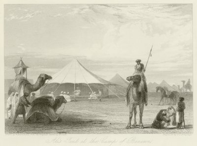 Tenda di Ali al campo di Benonn da William Daniell