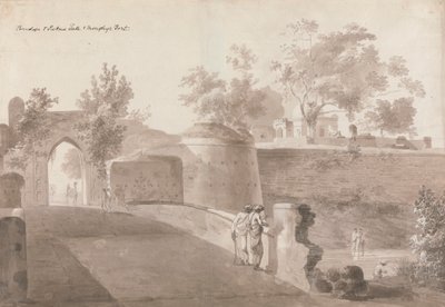 Ponte e Porta di Patna e Forte di Monghyr da William Daniell