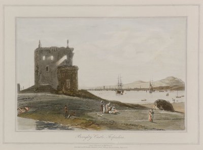 Castello di Broughty, Forfarshire da William Daniell