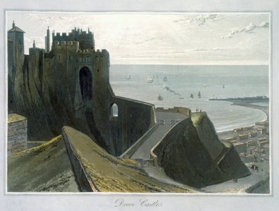 Castello di Dover, Kent, 1823 da William Daniell
