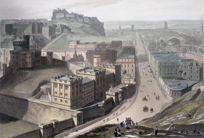 Edimburgo, da Calton Hill, 1829 da William Daniell