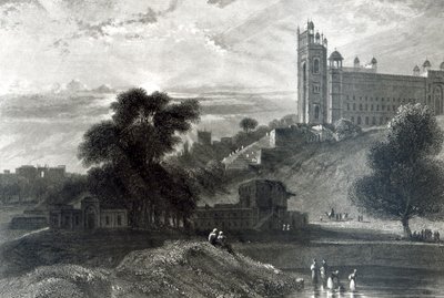 Fatehpur Sikri vicino ad Agra, inciso da R. Brandard (incisione) da William Daniell