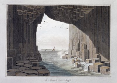 Nella Grotta di Fingal, Staffa, Scozia, 1829 da William Daniell