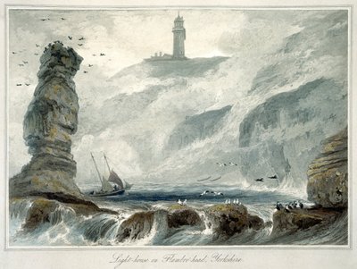 Faro su Flamborough Head, Yorkshire da William Daniell