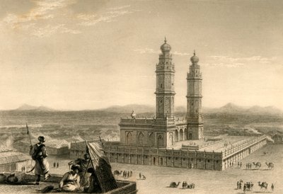 Moschea a Coimbatore, 1835 da William Daniell