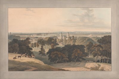 Tavola I: Londra da Greenwich Park da William Daniell