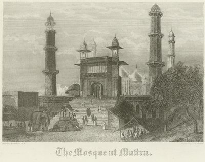 La moschea a Muttra da William Daniell