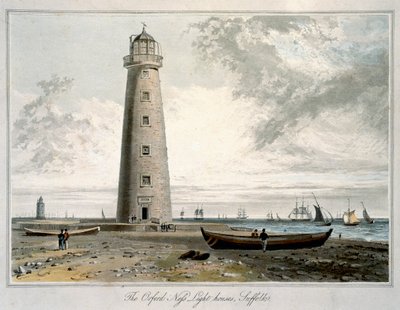 I fari di Orford Ness, Suffolk, 1822 da William Daniell