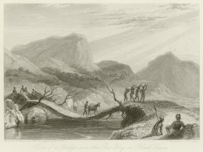 Vista di un ponte sul Ba-Fing da William Daniell