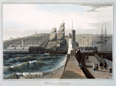 Whitehaven, Cumberland, 1814-1825 da William Daniell