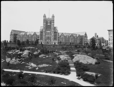 Campus del City College di New York, visto da St. Nicholas Avenue, New York City, 13 luglio 1914 da William Davis Hassler