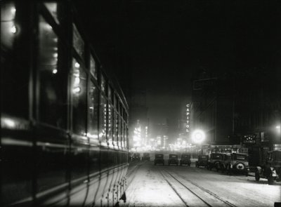 Vista Notturna vicino a Times Square, c.1919-20 da William Davis Hassler