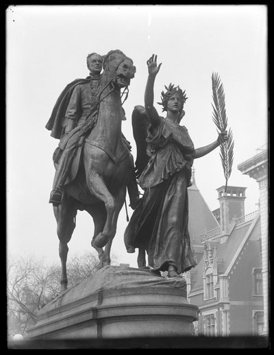 Statua di William Tecumseh Sherman sulla 59ª strada e Fifth Avenue, New York City, c.1913 da William Davis Hassler