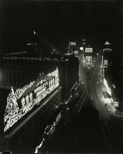 Times Square, dal 16° piano del Times Building, 1917 da William Davis Hassler