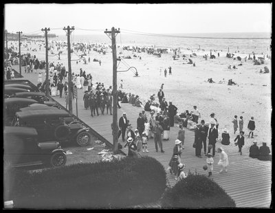 Vista della passeggiata e della spiaggia dall