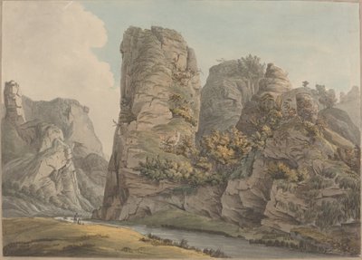 Una roccia singolare a Dove-Dale chiamata il Pickerell da William Day