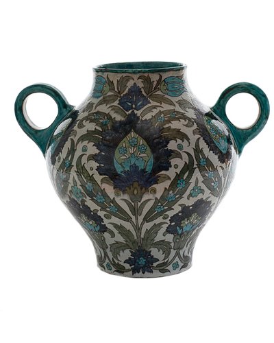 Vaso persiano a doppio manico, 1888-1907 da William de Morgan