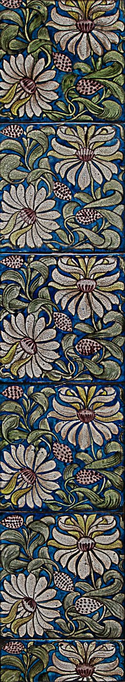 Pannello di Piastrelle Caprifoglio da William de Morgan