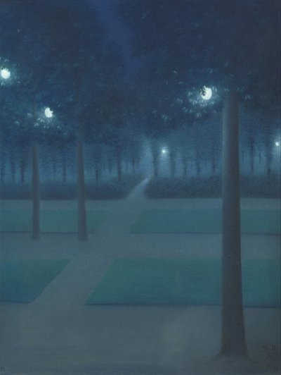Notturno nel Parc Royal, Bruxelles da William Degouve de Nuncques