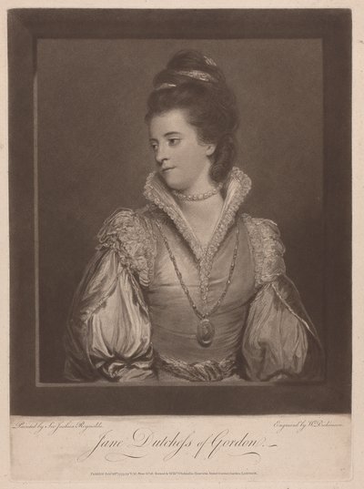 Jane Duchessa di Gordon da William Dickinson