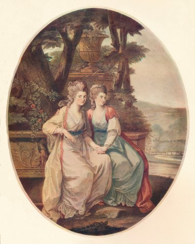 La Duchessa del Devonshire e Lady Duncannon, 1782 da William Dickinson