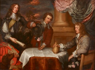 Ritratto del principe Rupert, colonnello William Legge e colonnello John Russell, 1645-1646 da William Dobson