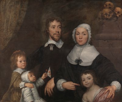 Ritratto di una famiglia, probabilmente quella di Richard Streatfeild da William Dobson