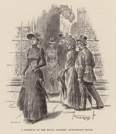 Un portale della Royal Academy, Burlington House da William Douglas Almond