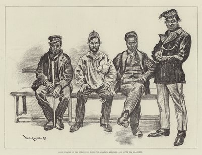 Alcuni ospiti della Casa degli Stranieri per Asiatici, Africani e abitanti delle Isole del Mare del Sud da William Douglas Almond