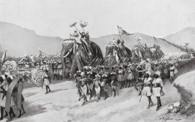 Vikramaditya Gupta va in guerra, AD 395 da William Douglas Almond