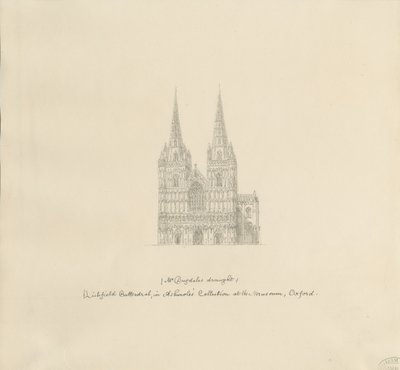 Cattedrale di Lichfield - Facciata ovest da William Dugdale