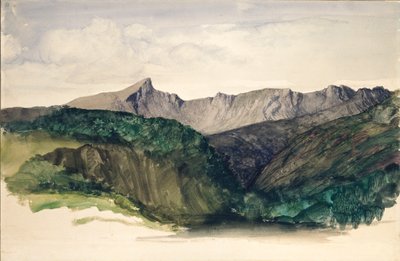 Studio di una catena montuosa lontana, 1860 da William Dyce