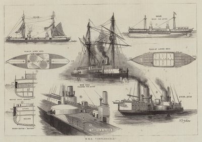 HMS Inflexible da William Edward Atkins