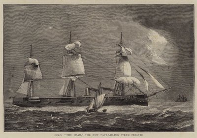 HMS The Shah, la nuova fregata a vapore a vela veloce da William Edward Atkins