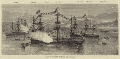 HMY Osborne che entra nel porto da William Edward Atkins