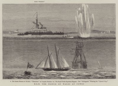 SAR il Principe di Galles a Cowes da William Edward Atkins