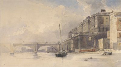 Somerset House e Waterloo Bridge da William Edward Dighton