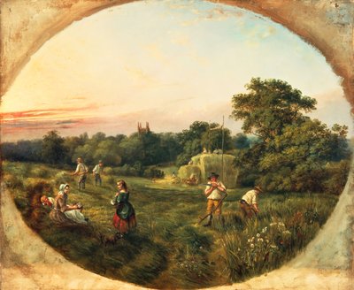 Fienagione nel campo di Mathew, Handsworth, Birmingham, datato 01/07/1859 da William Ellis