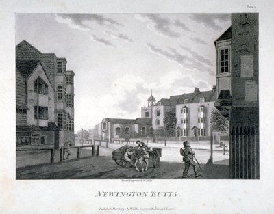 Newington Butts, Southwark, Londra, 1792 da William Ellis